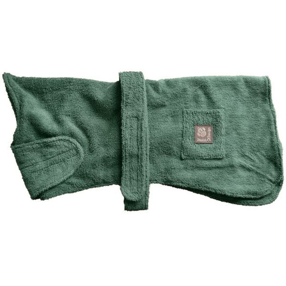 Danish Design Drying Coat Green - 40cm (16") - Cavalier, Westie Size