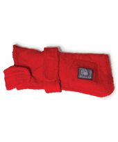 Danish Design Drying Coat Red - 40cm (16") - Cavalier, Westie Size