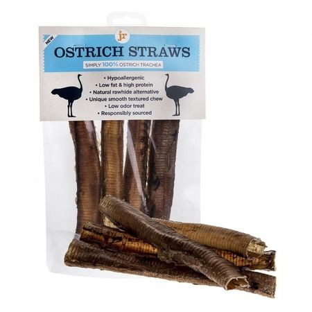 JR Pets Ostrich Straws Pack of 4    ~~~Very Low Fat~~~