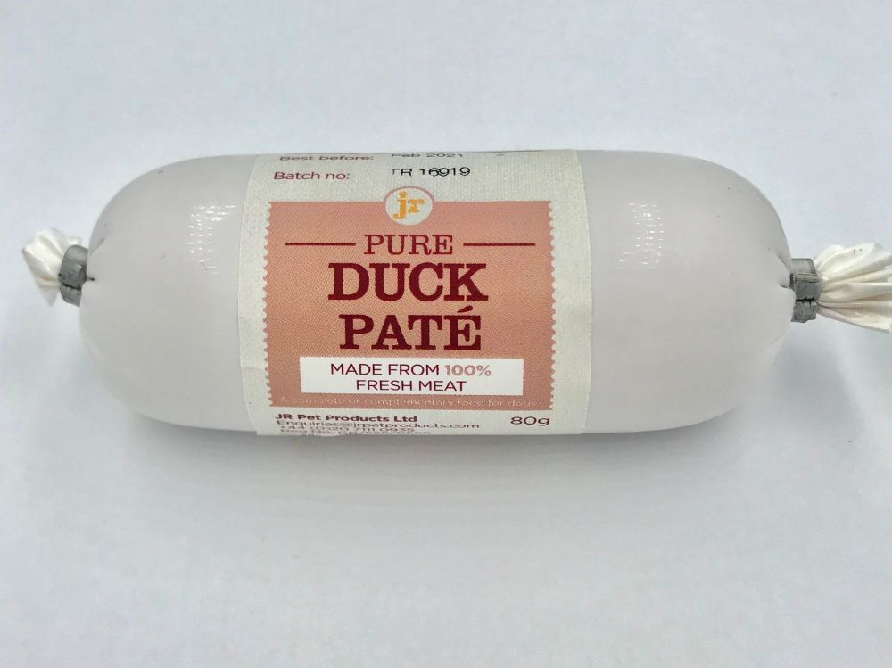 JR Pets Pure Duck Pate - 80g