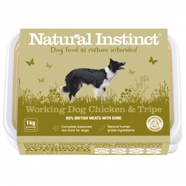 Natural Instinct Working Dog Chicken & Tripe - 1 x 1kg pack