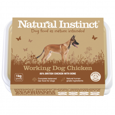 Natural Instinct Working Dog Chicken - 1 x 1kg pack   (Due in Friday 21 Aug