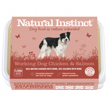 Natural Instinct Working Dog Chicken Salmon - 1 x 1kg pack    (Due in Frida