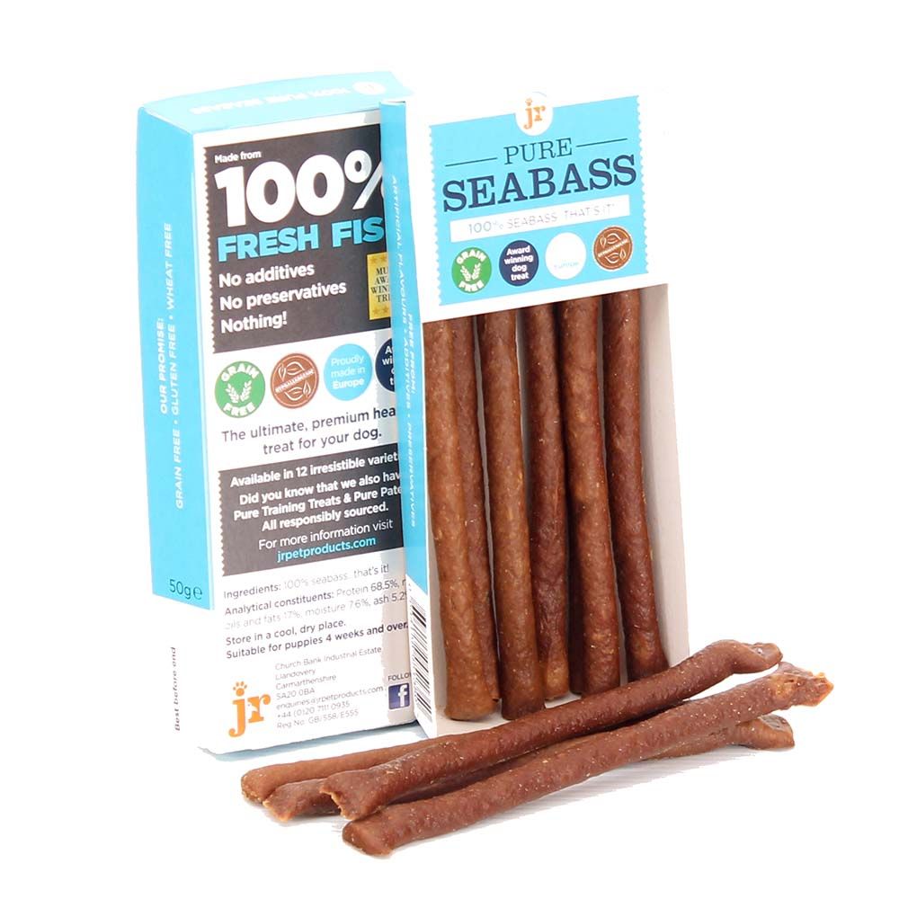 JR Pets Pure Seabass Sticks 50gm   (Due in shortly)