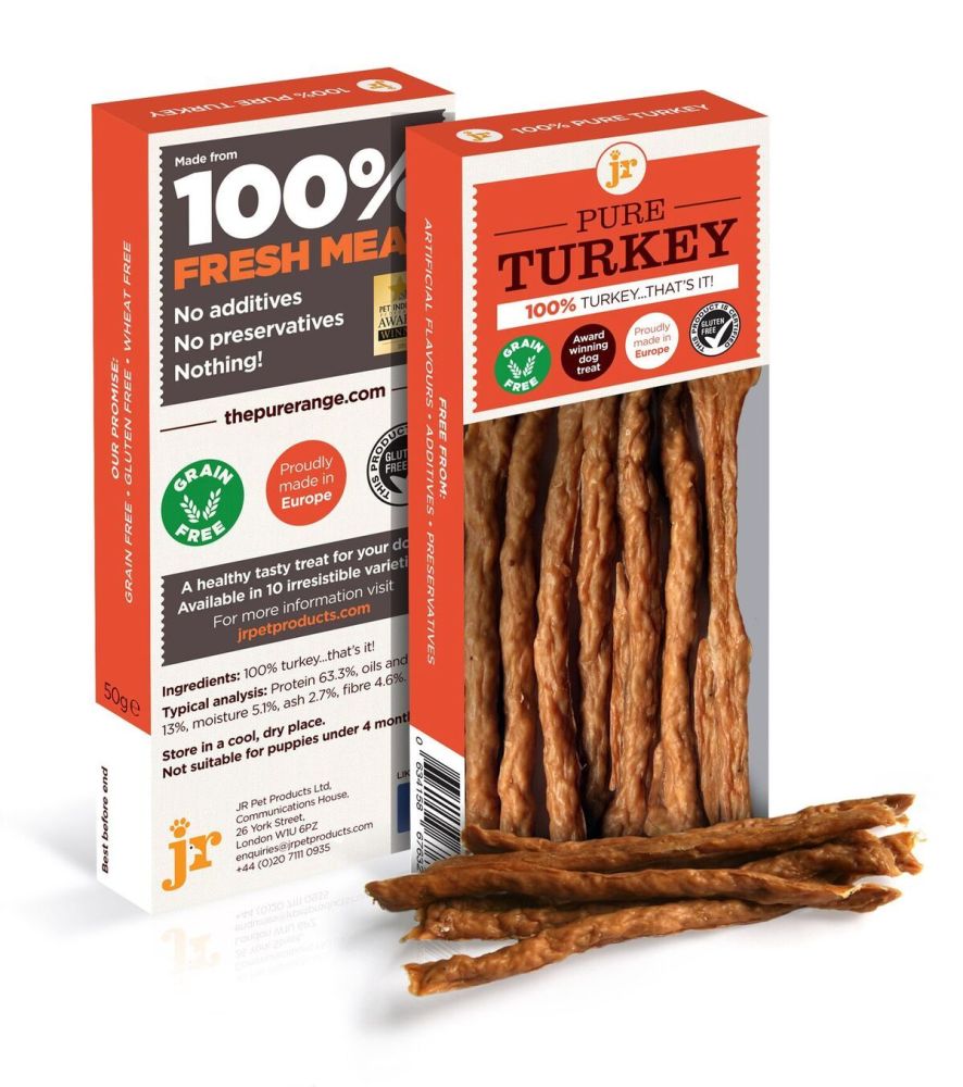 JR Pets Pure Turkey Sticks 50gm   (Due in shortly)
