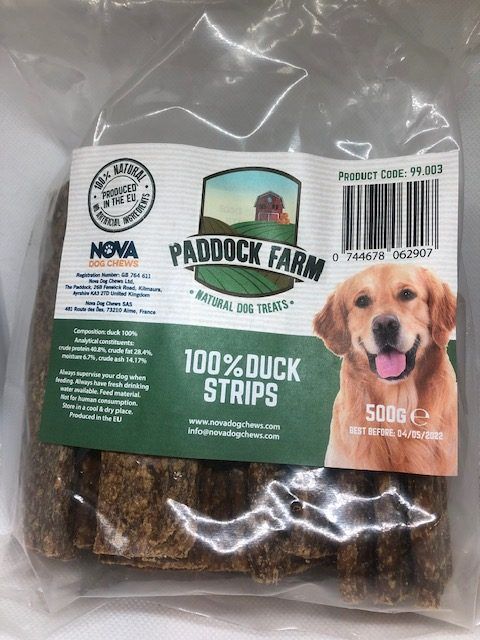 100% Duck Meat Strips 500g pack