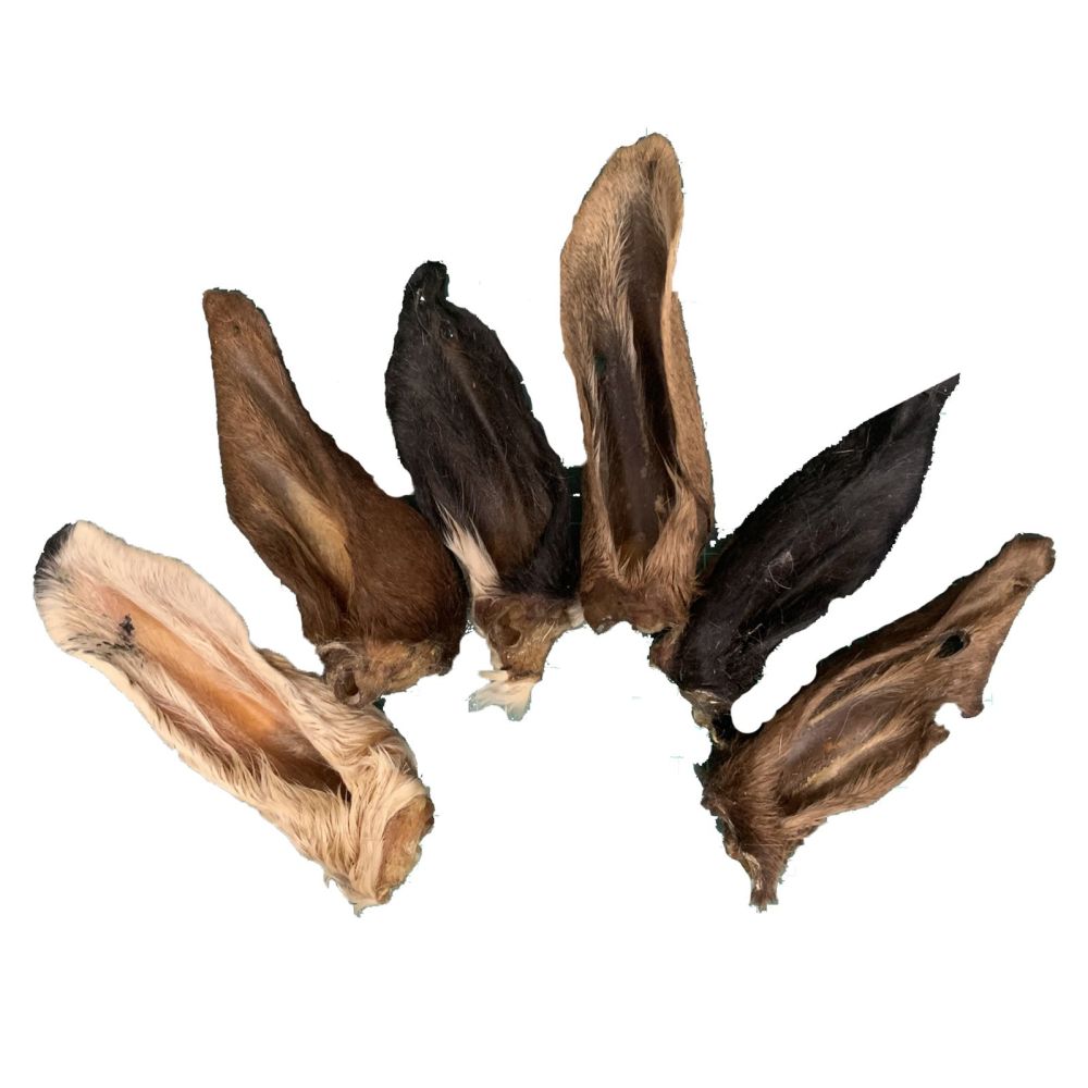 BULK BUY Pure & Natural Hairy Large Goat Ears 1kg   ~~  Great Natural Wormer  ~~  Low Fat