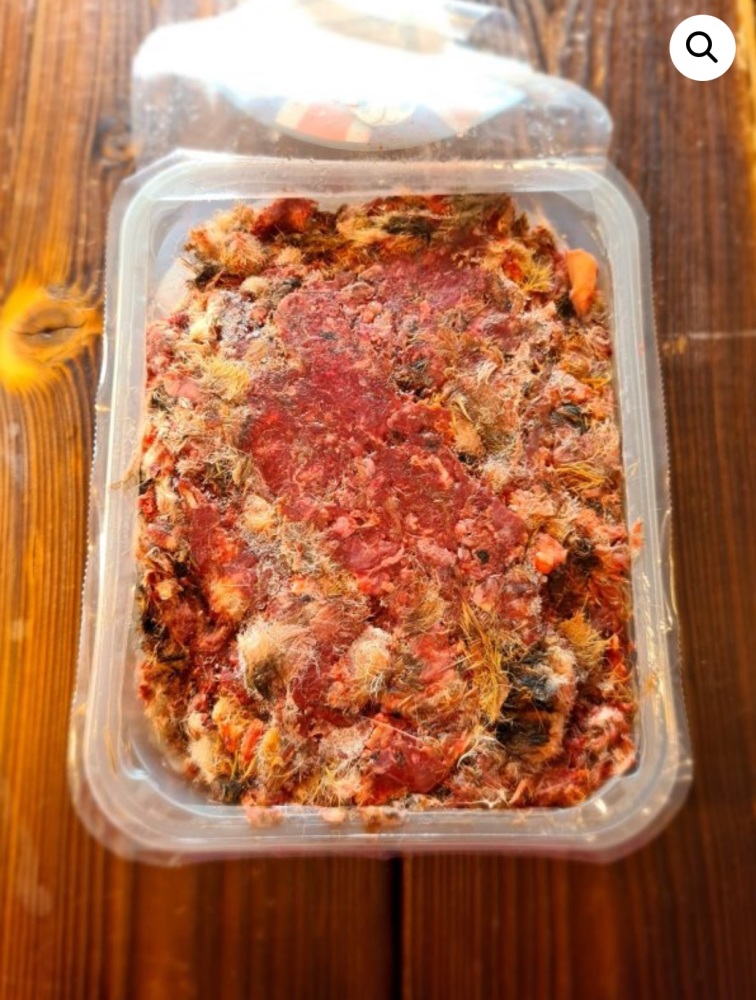 The Dogs Butcher Gutted Wild Minced British Hare 1kg - May contain shot