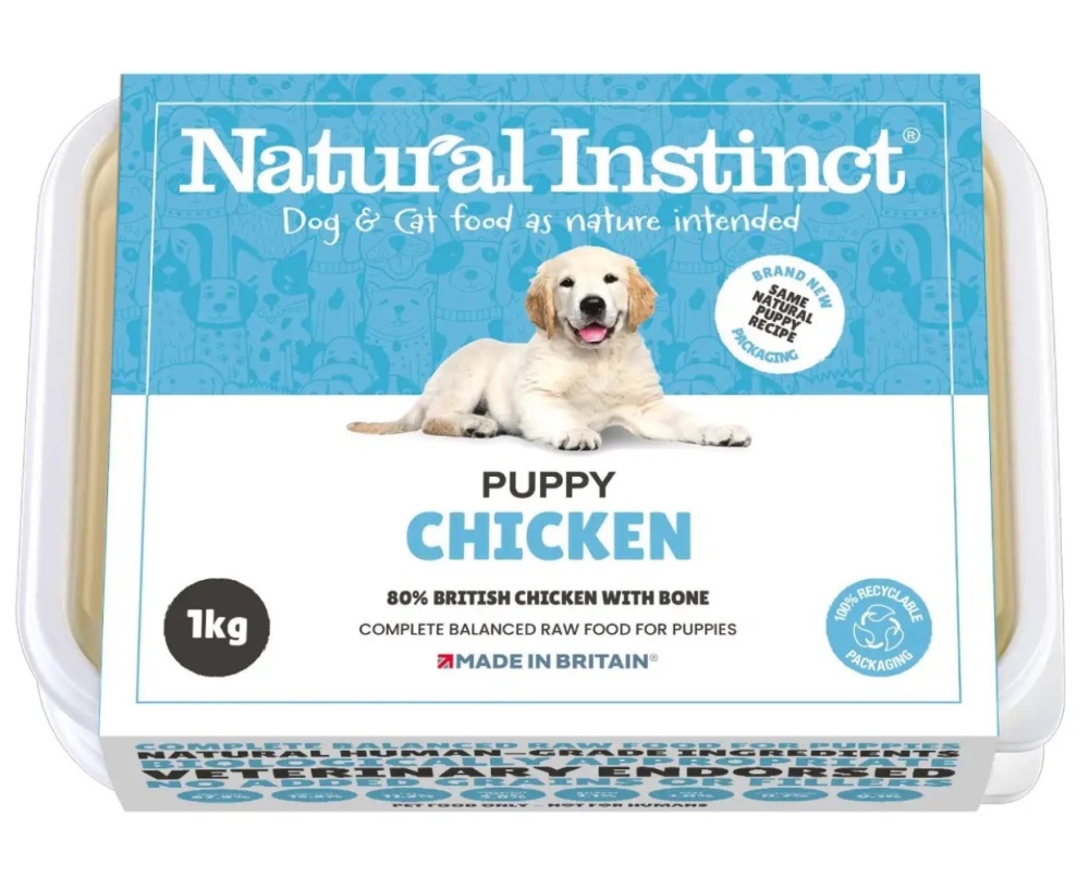 Natural Instinct Puppy (Chicken & Beef Liver) 1 x 1kg pack   (Please contact us to order)