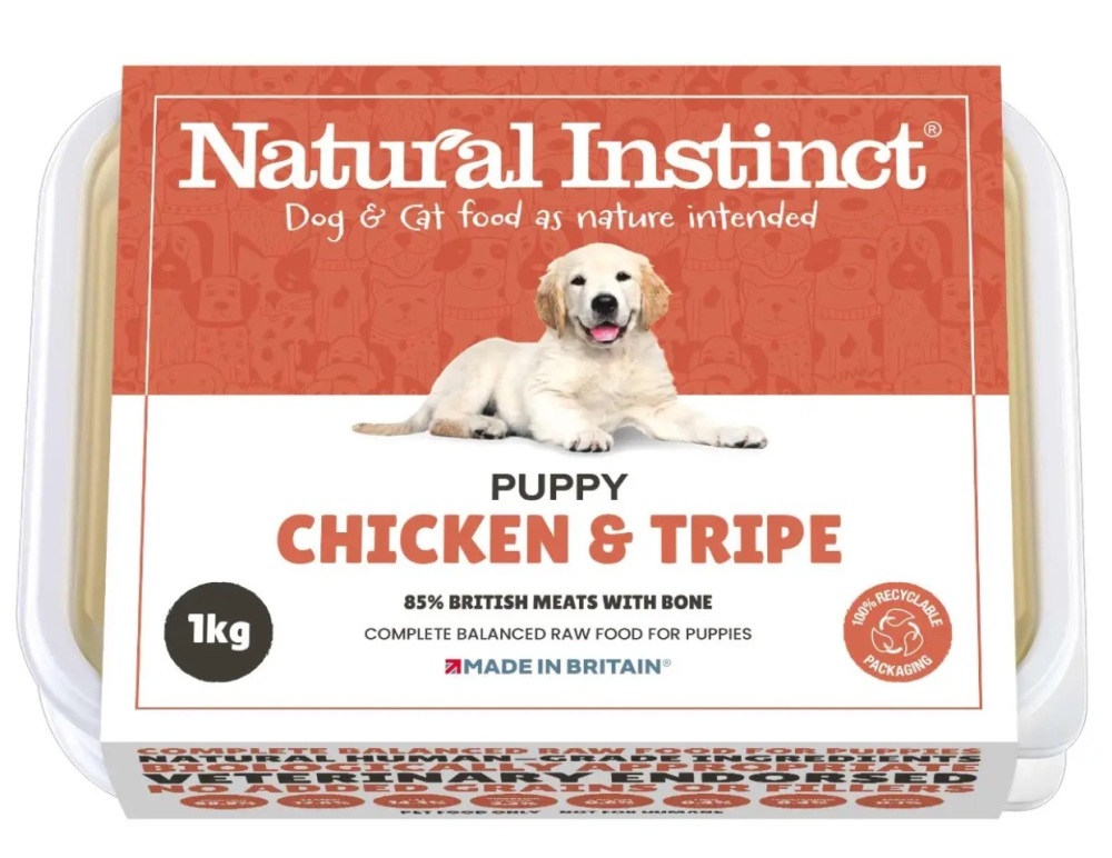 Natural Instinct Puppy Chicken & Tripe 1 x 1kg pack    (Please contact us to order)