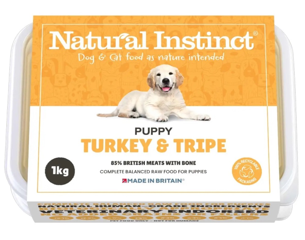 Natural Instinct Puppy Turkey & Tripe 1 x 1kg pack   (Please contact us to order)