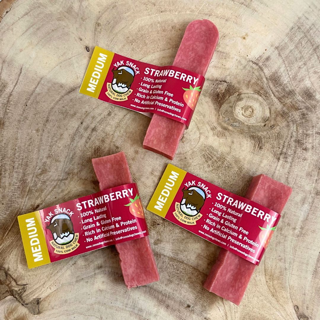 *****  NEW  ****  Yak Snack Strawberry - Medium