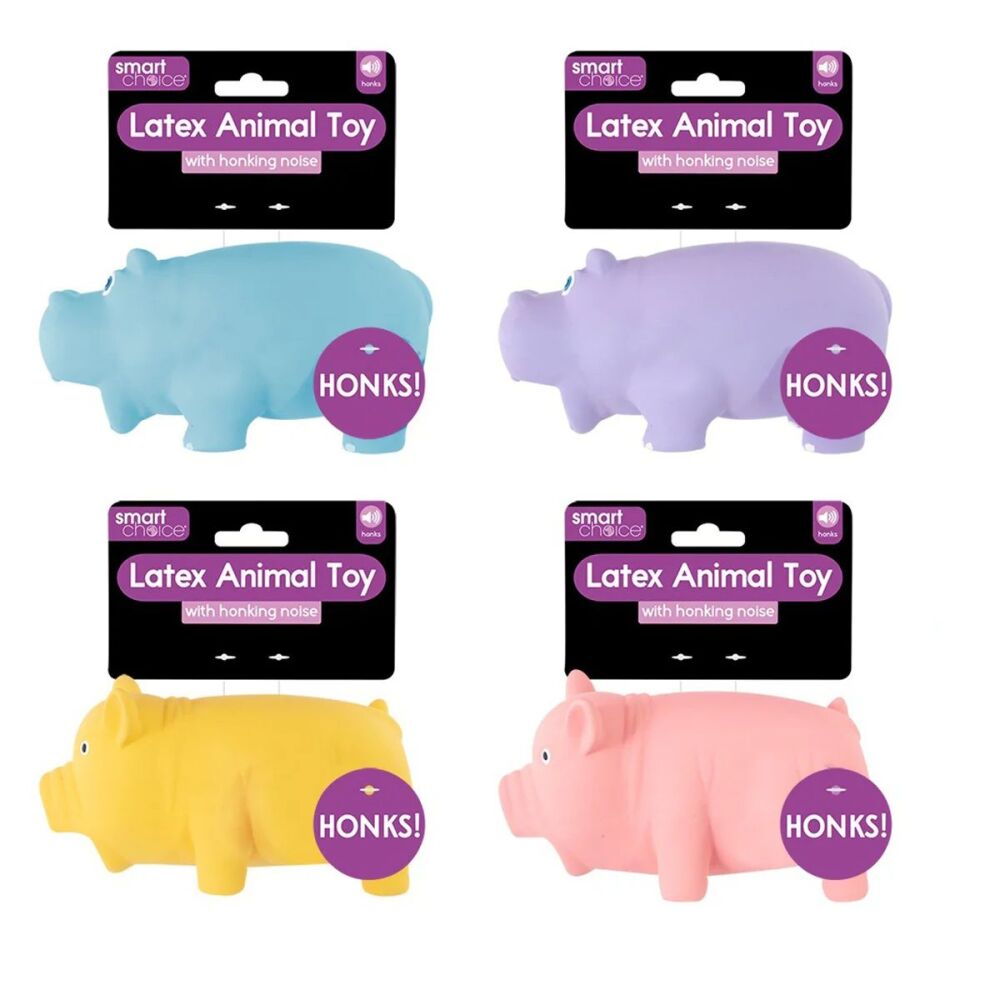 Smart Choice Honking Latex Animal Dog Toy x 1