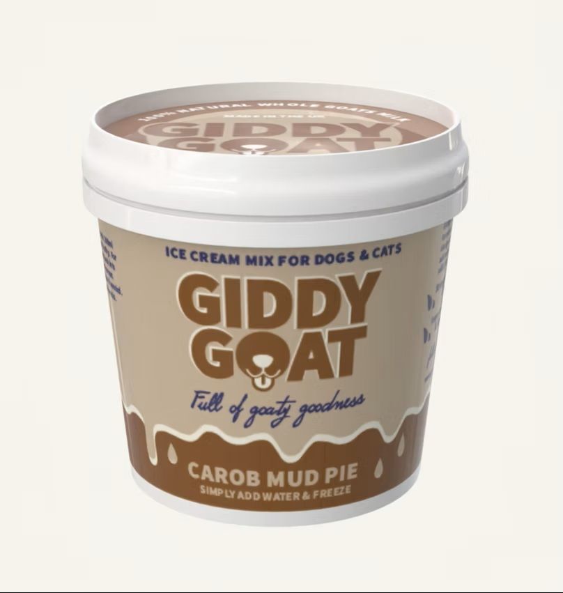 ****  NEW  ****  Giddy Goat Carob Mud Pie - Ice Cream Mix for Dogs & Cats