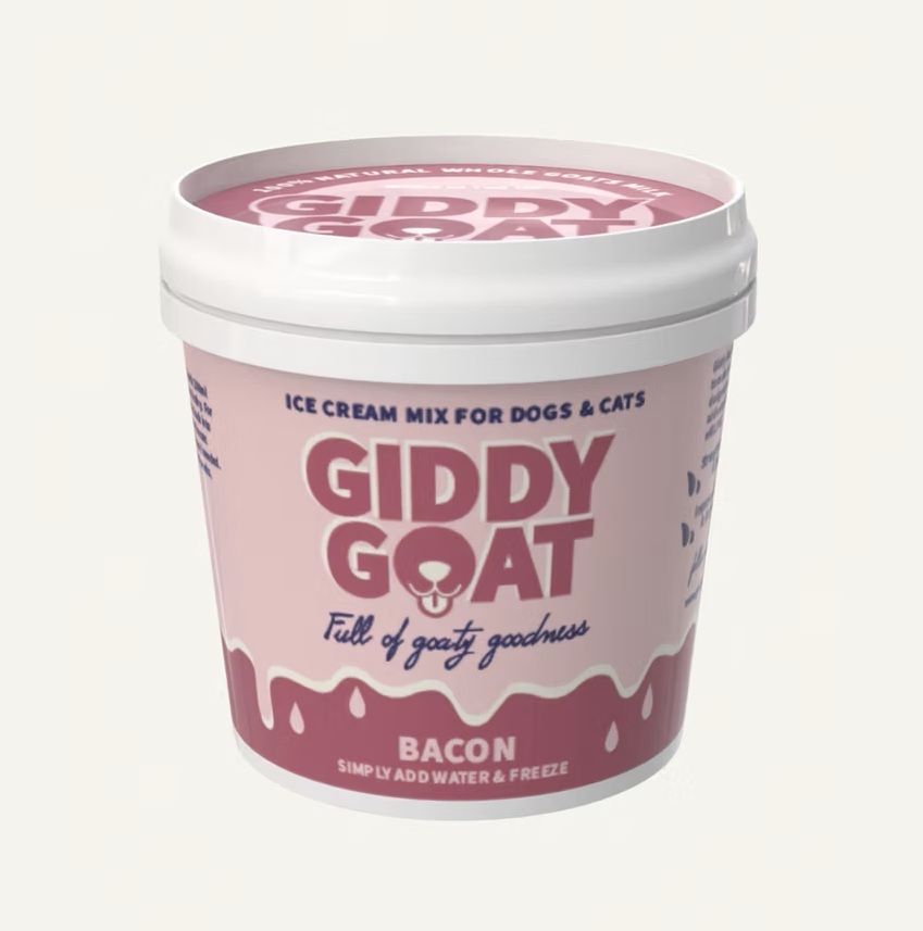 ****  NEW  ****  Giddy Goat Bacon - Ice Cream Mix for Dogs & Cats