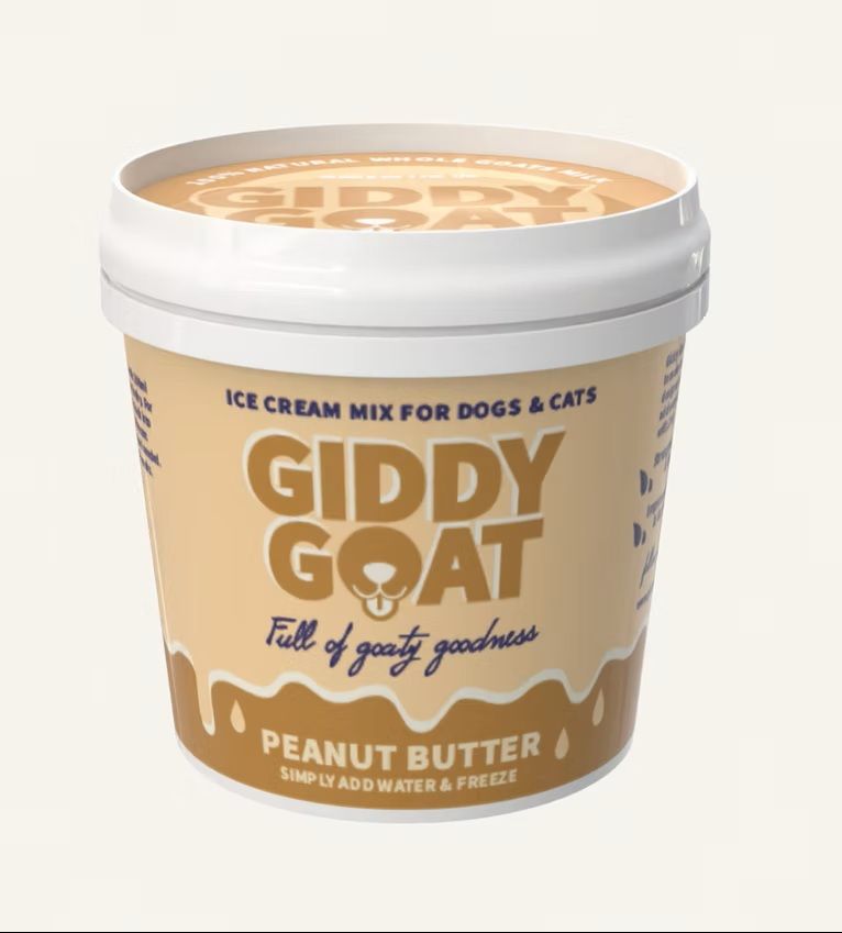 ****  NEW  ****  Giddy Goat Peanut Butter - Ice Cream Mix for Dogs & Cats