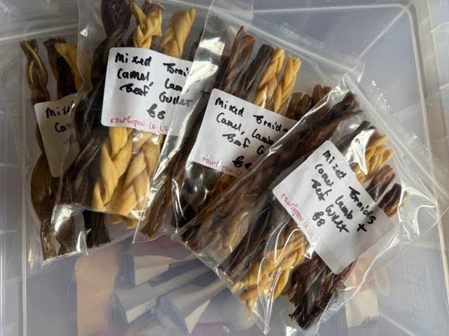 ****  NEW  ****  Nova Mixed Braids - Camel Skin, Lamb Skin and Beef Gullet x 6