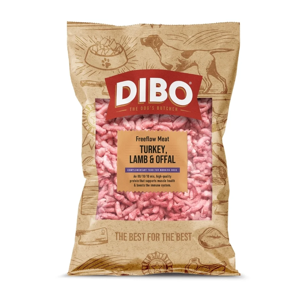 DIBO Free Flow Mince Turkey, Lamb & Offal 1kg