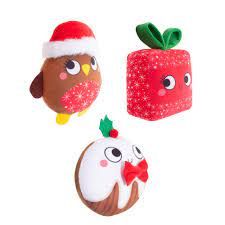 Smart Choice Squeaky Crinkle Xmas Plush Ruby Robin Dog Toy