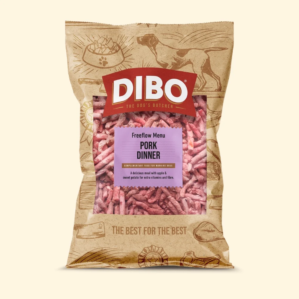 DIBO Free Flow Mince Pork Dinner 1kg - 10% Bone (Not a Complete)