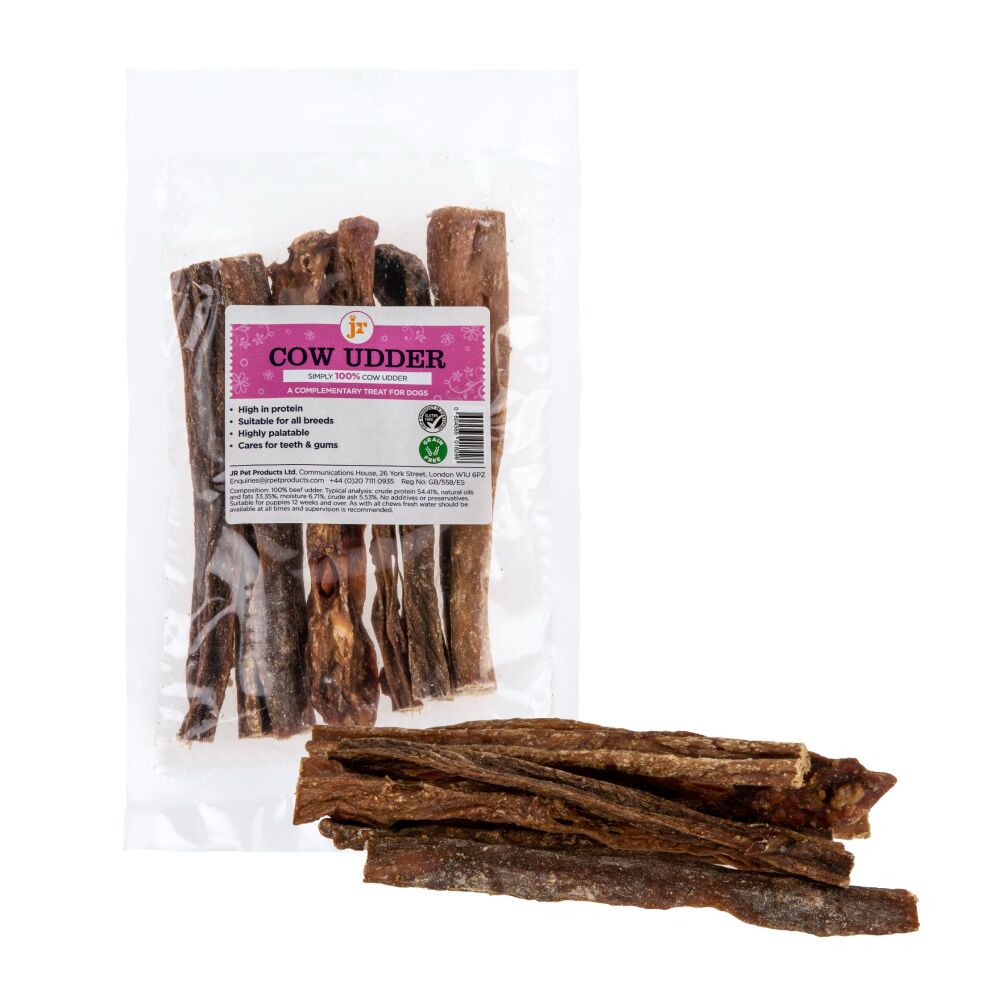 JR Pets Cow Udder Sticks 100g pack