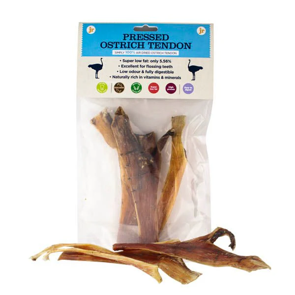 JR Pets Pressed Ostrich Tendons Pack of 3