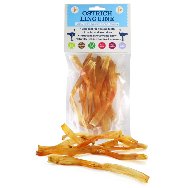 JR Pets Ostrich Linguine 80g pack