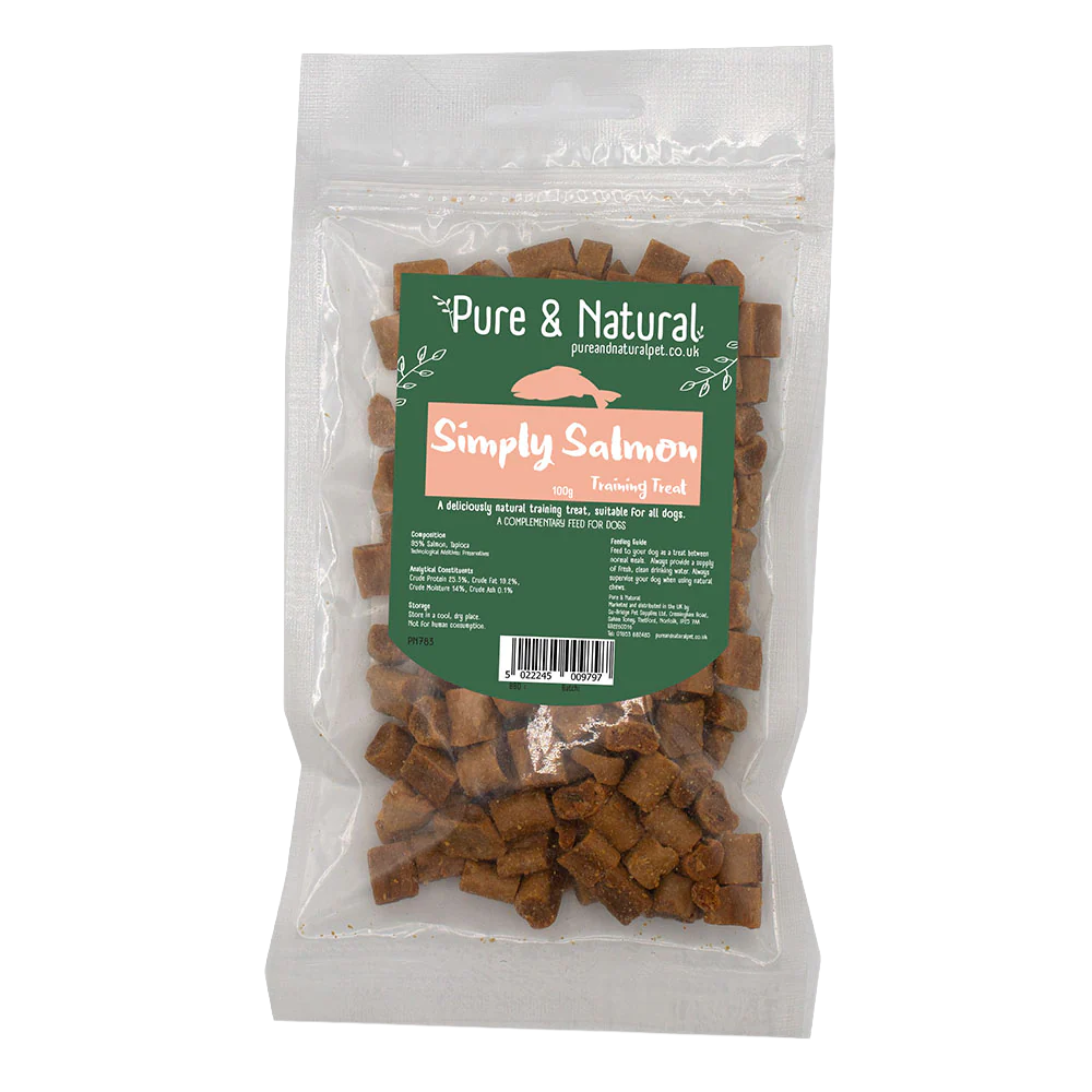 Pure & Natural Simply Salmon Training Treats 100g