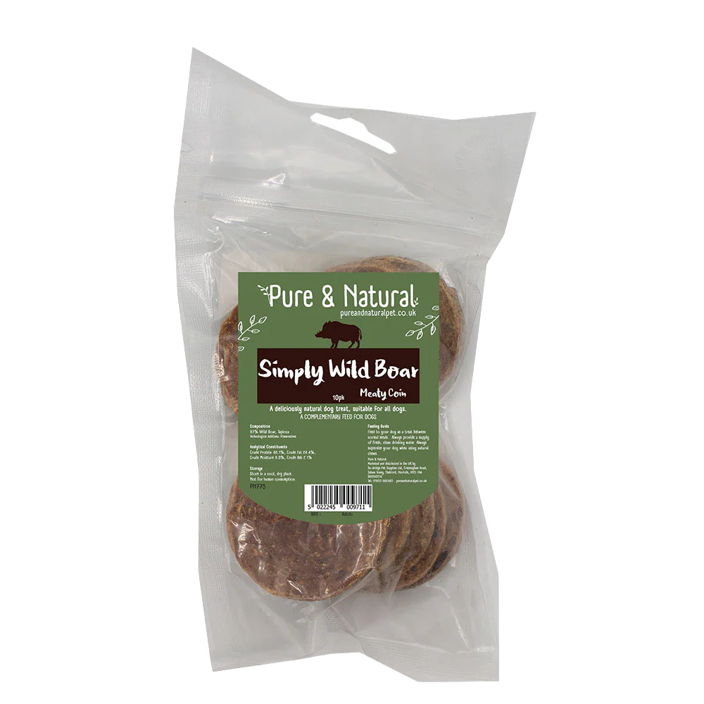 Pure & Natural Simply Wild Boar Meat Coins 85g pack