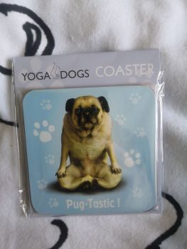 Yoga Pug Coaster Previously £4