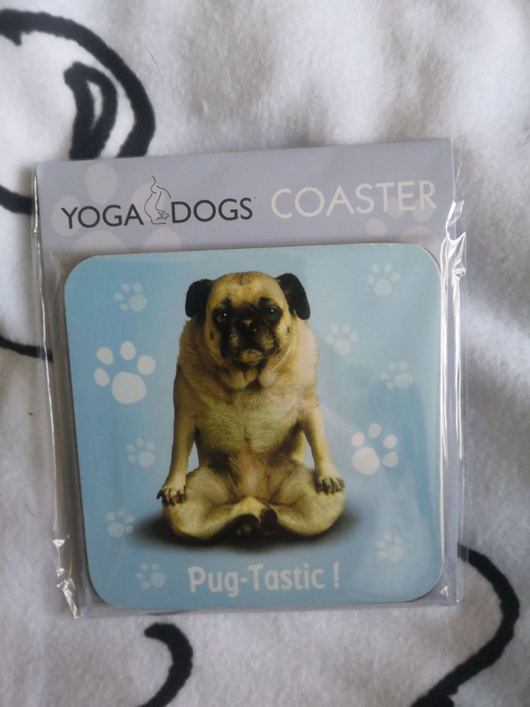 Yoga Pug Coaster 