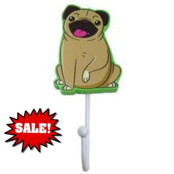 Pug Hanging Hook for leads ( Wooden ) Previously £8
