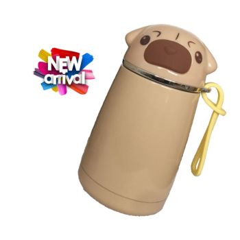 Pug Reusable Stainless Steel Hot / Cold Thermal Insulated Drink Bottle 