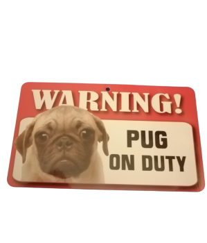 Fawn Pug Sign 