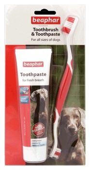Beaphar Toothbrush and Toothpaste Kit - Dog