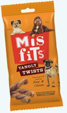 Misfits Tangy Twists 140g Beef & Cheese