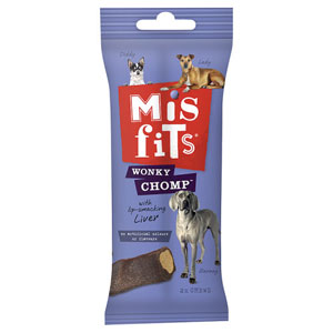 Misfits Wonky Chomps 170g With Liver