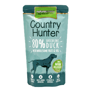 Natures Menu Country Hunter Duck Pouches Dog Food 6 x 150g