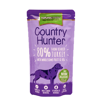 Natures Menu Country Hunter Turkey Pouches Dog Food 6 x 150g