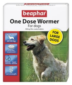 Beaphar One Dose Wormer For Large Dogs 