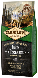 Carnilove Duck and Pheasant Grain Free Dog Food 1.5kg