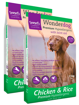<!-- 007 -->2 x Sneyds Wonderdog Premium 15kg Complete Dog Food 