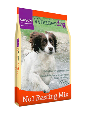 <!-- 010 -->Sneyds Wonderdog No1 Resting Mix 15kg Complete Dog Food 