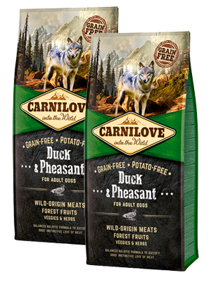 2 x Carnilove Duck and Pheasant Grain Free Dog Food 12kg