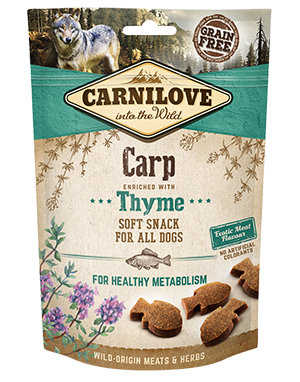Carnilove Carp with Thyme Semi-Moist Grain Free Dog Treats 200g