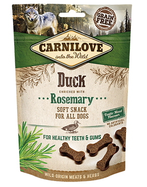 Carnilove Duck with Rosemary Semi-Moist Grain Free Dog Treats 200g
