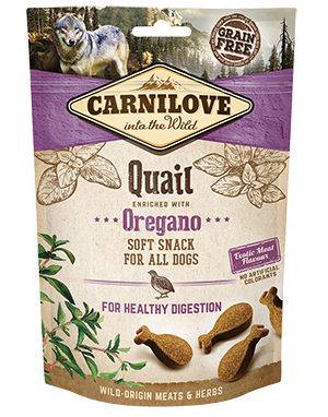 Carnilove Quail with Oregano Semi-Moist Grain Free Dog Treats 200g