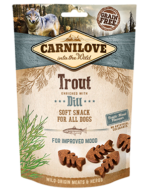 Carnilove Trout with Dill Semi-Moist Grain Free Dog Treats 200g