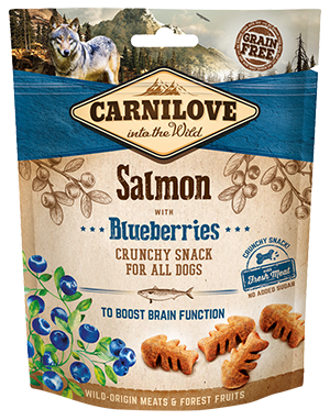 Carnilove Salmon with Blueberries Crunchy Grain Free Dog Treats 200g