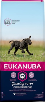 15kg Eukanuba Growing Puppy Large Breed Chicken Dog Food